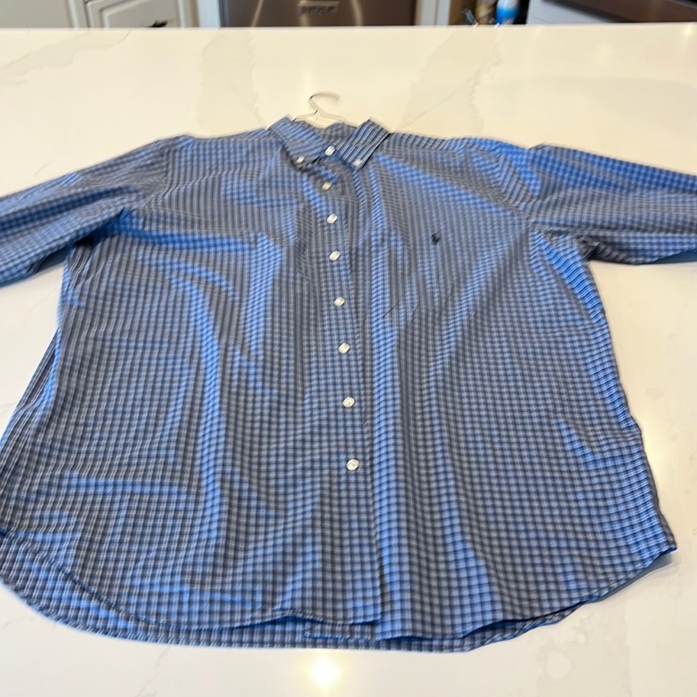Ralph Lauren 100% cotton stretch shirt. Size XLT.